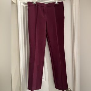 Ann Taylor size 8 Regular Plum Rose The Straight Pant